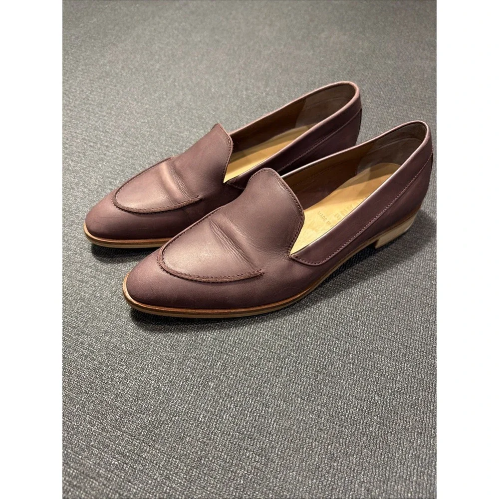 Everlane Women's Burgundy The Modern Loafer Size 9.5 - Picture 2 of 7